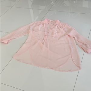 Light pink long sleeve top